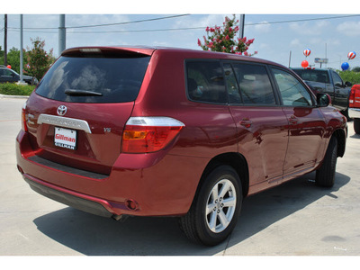 toyota highlander 2009 dk  red suv 2wd gasoline 6 cylinders front wheel drive 5 speed with overdrive 78233