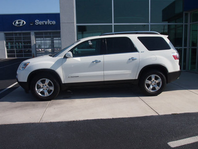gmc acadia 2007 white suv slt 1 gasoline 6 cylinders front wheel drive shiftable automatic 76234