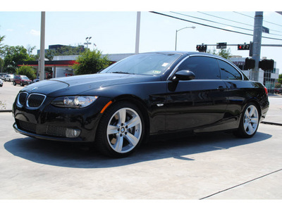 bmw 3 series 2007 black 335i gasoline 6 cylinders rear wheel drive automatic 77002