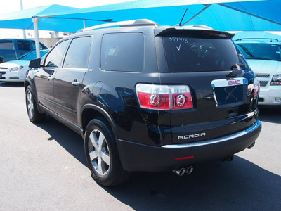 gmc acadia 2012 black suv slt 1 gasoline 6 cylinders front wheel drive automatic 76234