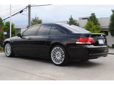 bmw 7 series 2008 black sedan 750i gasoline 8 cylinders rear wheel drive automatic 77002