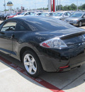 mitsubishi eclipse 2008 black hatchback gs gasoline 4 cylinders front wheel drive automatic 77301