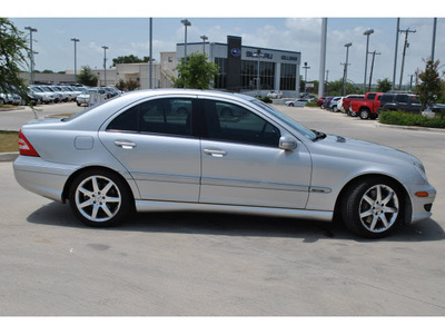 mercedes benz c class 2005 silver sedan kompressor gasoline 4 cylinders rear wheel drive automatic 78233