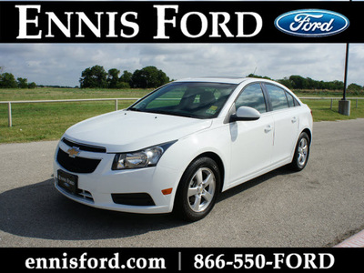 chevrolet cruze 2011 white sedan lt gasoline 4 cylinders front wheel drive automatic 75119