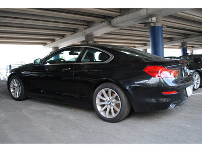 bmw 6 series 2012 black coupe 640i gasoline 6 cylinders rear wheel drive automatic 77002