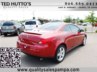 pontiac g6 2008 red gt gasoline 6 cylinders front wheel drive automatic 79065