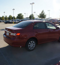 toyota corolla 2011 red sedan le gasoline 4 cylinders front wheel drive automatic 76116