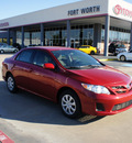 toyota corolla 2011 red sedan le gasoline 4 cylinders front wheel drive automatic 76116