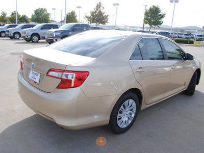 toyota camry 2012 tan sedan le gasoline 4 cylinders front wheel drive automatic 76116