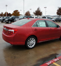 toyota camry 2012 red sedan xle v6 gasoline 6 cylinders front wheel drive automatic 76116