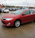 toyota camry 2012 red sedan xle v6 gasoline 6 cylinders front wheel drive automatic 76116