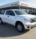 toyota tundra 2012 white grade gasoline 8 cylinders 2 wheel drive automatic 76116