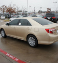 toyota camry 2012 tan sedan le gasoline 4 cylinders front wheel drive automatic 76116