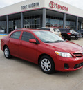 toyota corolla 2012 red sedan gasoline 4 cylinders front wheel drive automatic 76116