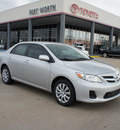 toyota corolla 2012 silver sedan le gasoline 4 cylinders front wheel drive automatic 76116