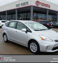 toyota prius v 2012 silver wagon three hybrid 4 cylinders front wheel drive automatic 76116