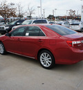 toyota camry 2012 red sedan xle gasoline 4 cylinders front wheel drive automatic 76116