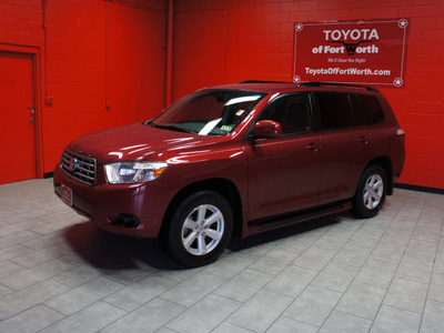 toyota highlander 2009 dk  red suv gasoline 6 cylinders front wheel drive automatic 76116