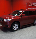toyota highlander 2009 dk  red suv gasoline 6 cylinders front wheel drive automatic 76116