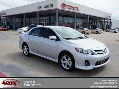 toyota corolla 2012 silver sedan s gasoline 4 cylinders front wheel drive automatic 76116