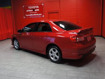 toyota corolla 2011 red sedan s gasoline 4 cylinders front wheel drive automatic 76116
