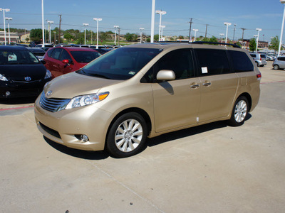 toyota sienna 2012 tan van limited 7 passenger gasoline 6 cylinders front wheel drive automatic 76116