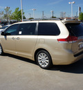 toyota sienna 2012 tan van limited 7 passenger gasoline 6 cylinders front wheel drive automatic 76116