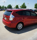 toyota prius v 2012 red wagon two hybrid 4 cylinders front wheel drive automatic 76116