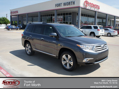 toyota highlander 2012 gray suv limited gasoline 6 cylinders front wheel drive automatic 76116