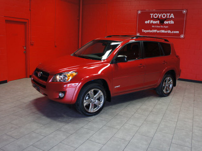 toyota rav4 2010 red suv sport gasoline 4 cylinders 2 wheel drive automatic 76116