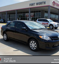 toyota corolla 2012 black sedan gasoline 4 cylinders front wheel drive automatic 76116