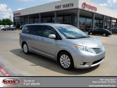 toyota sienna 2012 silver van limited 7 passenger gasoline 6 cylinders front wheel drive automatic 76116