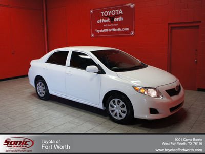 toyota corolla 2009 white sedan le gasoline 4 cylinders front wheel drive automatic 76116