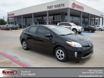 toyota prius 2012 black hatchback three hybrid 4 cylinders front wheel drive automatic 76116