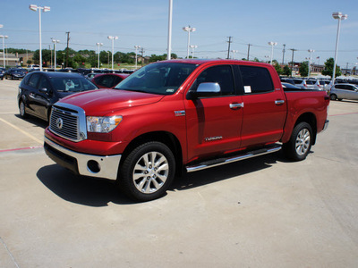 toyota tundra 2012 red limited gasoline 8 cylinders 2 wheel drive automatic 76116