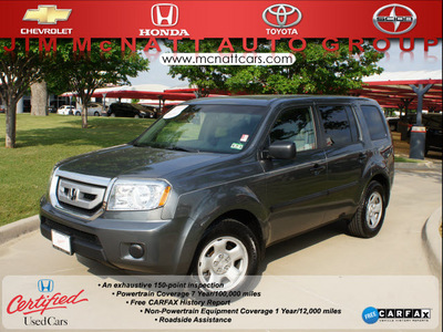 honda pilot 2010 dk  gray suv lx gasoline 6 cylinders 4 wheel drive 5 speed automatic 76210