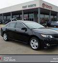 toyota camry 2012 black sedan se gasoline 4 cylinders front wheel drive automatic 76116