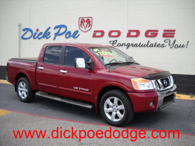 nissan titan 2009 red flex fuel 8 cylinders 2 wheel drive automatic 79925