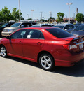 toyota corolla 2012 red sedan s gasoline 4 cylinders front wheel drive automatic 76116