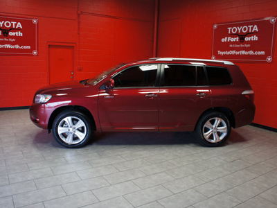 toyota highlander 2009 dk  red suv limited gasoline 6 cylinders front wheel drive automatic 76116
