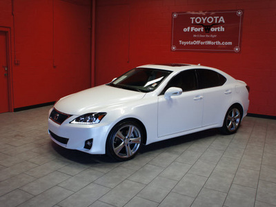 lexus is 250 2012 white sedan gasoline 6 cylinders rear wheel drive automatic 76116