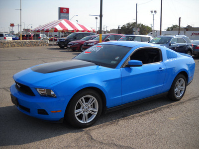 ford mustang 2010 blue coupe gasoline 6 cylinders rear wheel drive automatic 79925