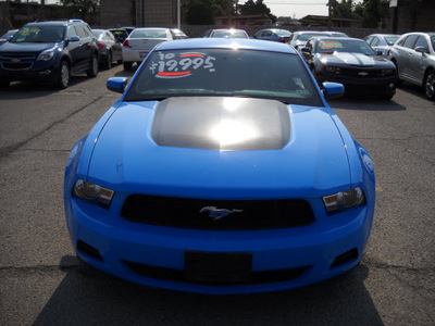 ford mustang 2010 blue coupe gasoline 6 cylinders rear wheel drive automatic 79925