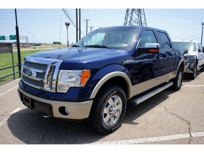 ford f 150 2010 blue lariat flex fuel 8 cylinders 4 wheel drive automatic 76710