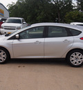 ford focus 2012 silver hatchback se flex fuel 4 cylinders front wheel drive automatic with overdrive 77340