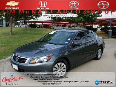 honda accord 2010 dk  gray sedan lx gasoline 4 cylinders front wheel drive 5 speed automatic 76210