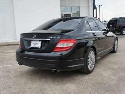 mercedes benz c class 2008 black sedan c350 sport gasoline 6 cylinders rear wheel drive shiftable automatic 75080