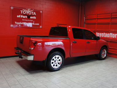 nissan titan 2011 red flex fuel 8 cylinders 2 wheel drive automatic 76116