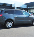 chevrolet traverse 2009 gray suv lt dvd 6 cylinders automatic 55124