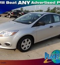 ford focus 2012 silver sedan s flex fuel 4 cylinders front wheel drive 6 speed automatic 77388